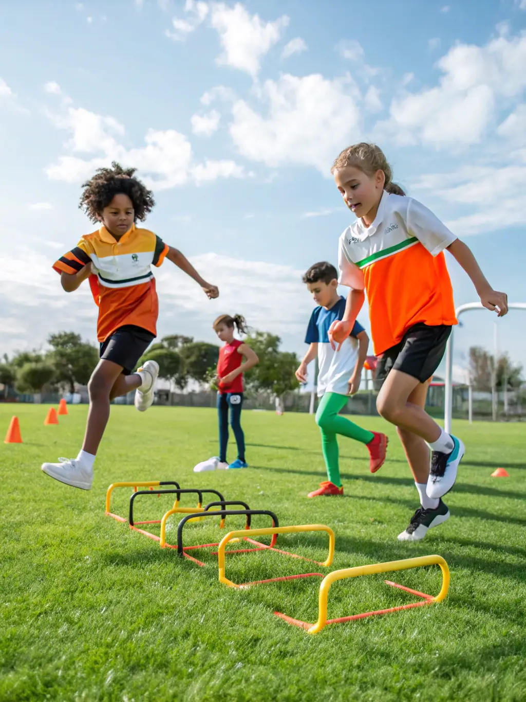 A diverse group of runners of all ages and abilities participating in a fun run organized by MLK SPORTS RUNNING, highlighting inclusivity and accessibility.